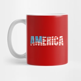 America - Waving Flag Mug